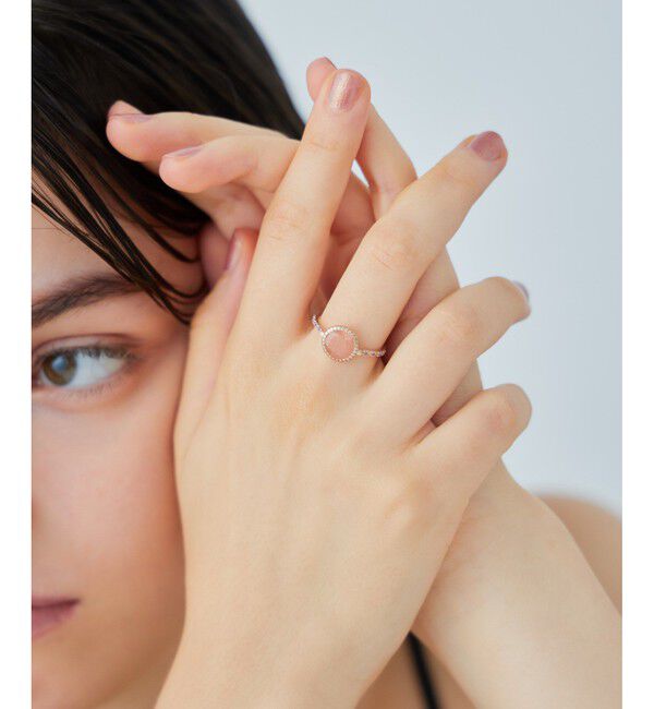 ete「[マイプレシャス] K10MPG ピーチムーンストーン リング」|リング|