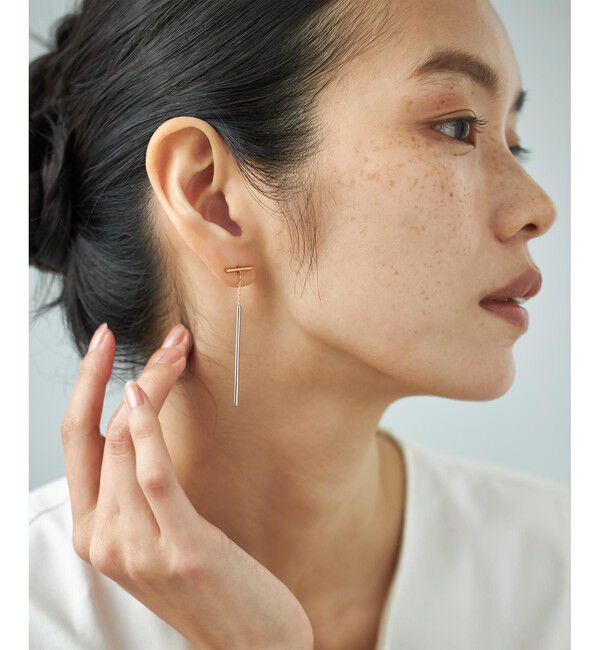 Jouete「ピアス バー コンビカラー」|ピアス|