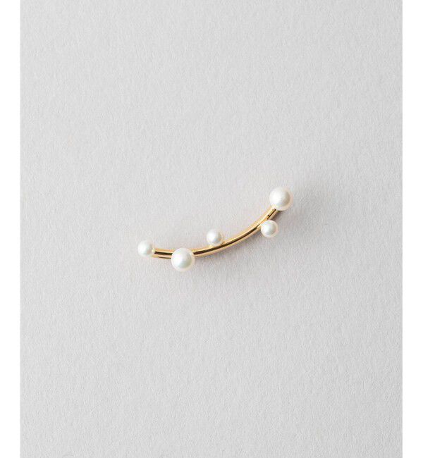 Jouete「イヤークリップ パール」|イヤーカフ|イエローゴールド