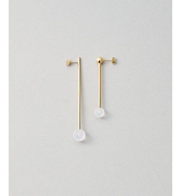 Jouete「[ドロップ] ピアス アシンメトリー」|ピアス|イエローゴールド