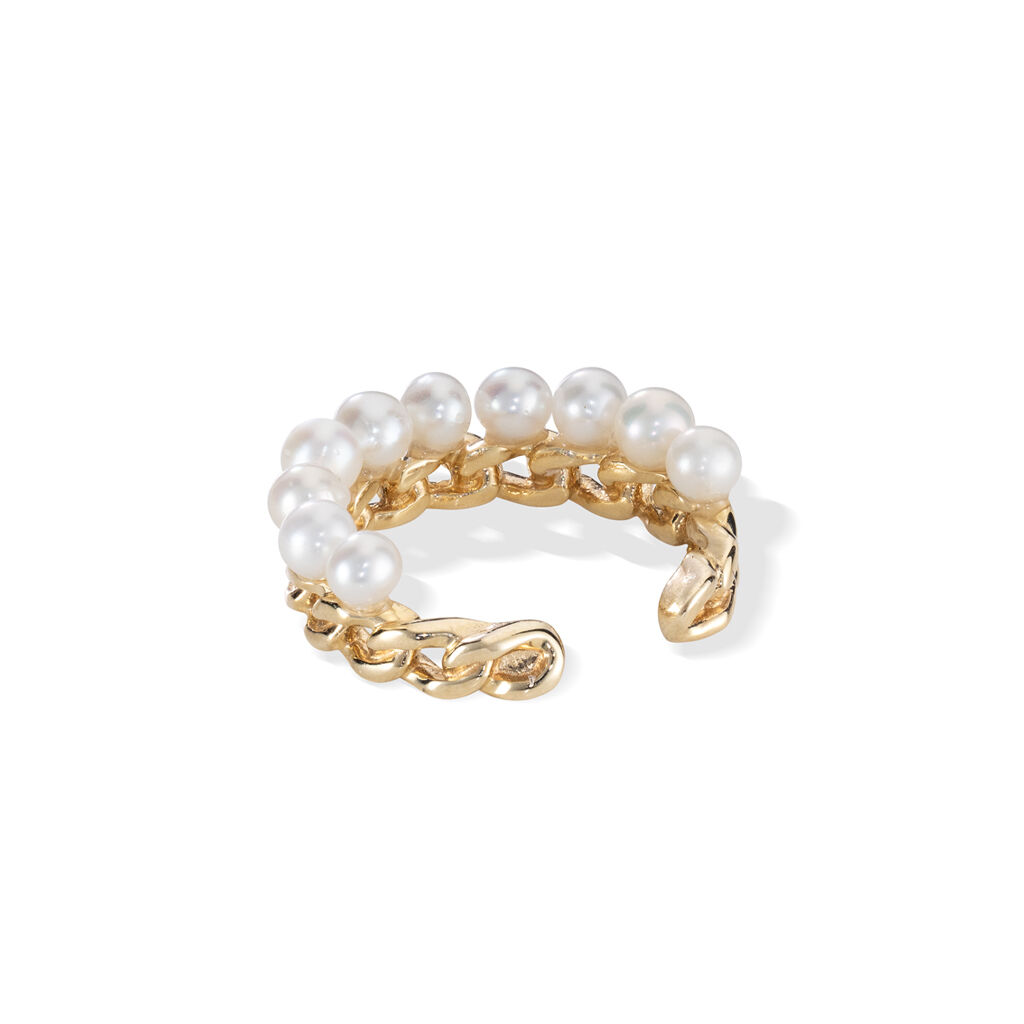 STAR JEWELRY「CHAIN PEARL EAR CUFF」|イヤリング|