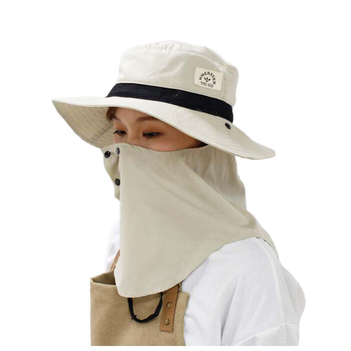 BACKYARD FAMILY「uv カット ガーデニング 帽子 通販 おしゃれ サファリハット レディース ネックガード」|ハット|