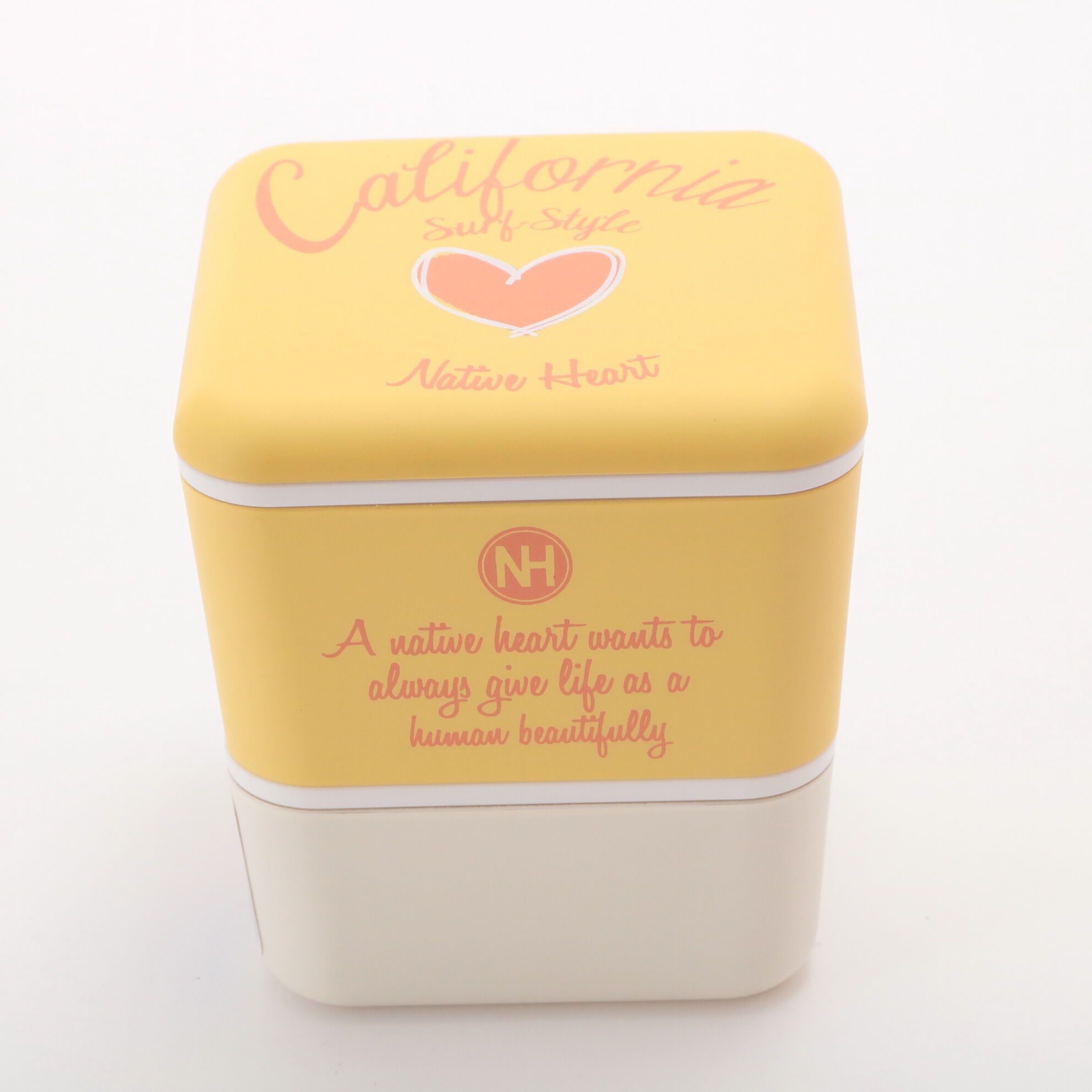 BACKYARD FAMILY「ランチボックス ネイティブハート Native Heart お弁当箱 スクエア カーシヴ」|食器・キッチングッズ|イエロー1