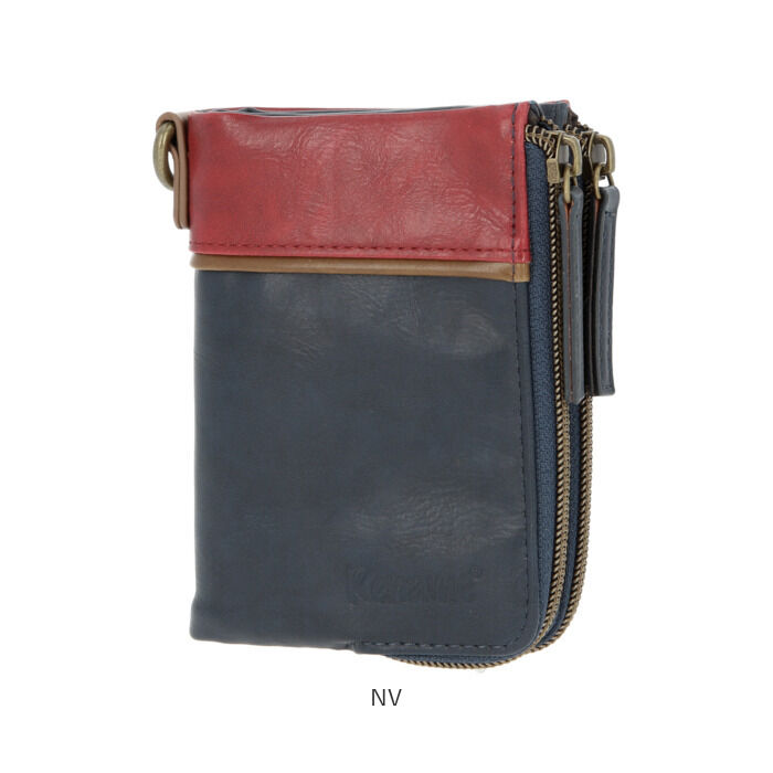 BACKYARD FAMILY「財布 メンズ 二つ折り カードがたくさん入る 通販 ファスナー 二つ折り財布 大容量 ポケット」|財布|