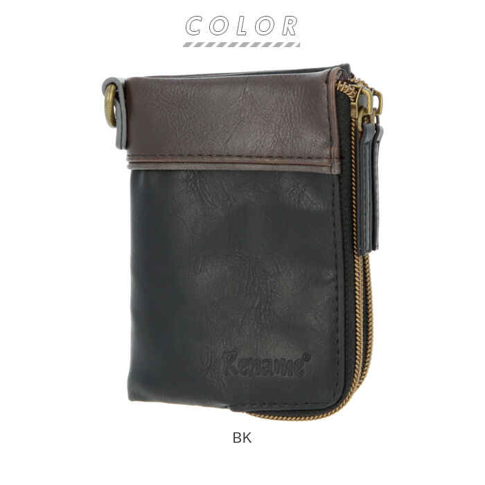 BACKYARD FAMILY「財布 メンズ 二つ折り カードがたくさん入る 通販 ファスナー 二つ折り財布 大容量 ポケット」|財布|