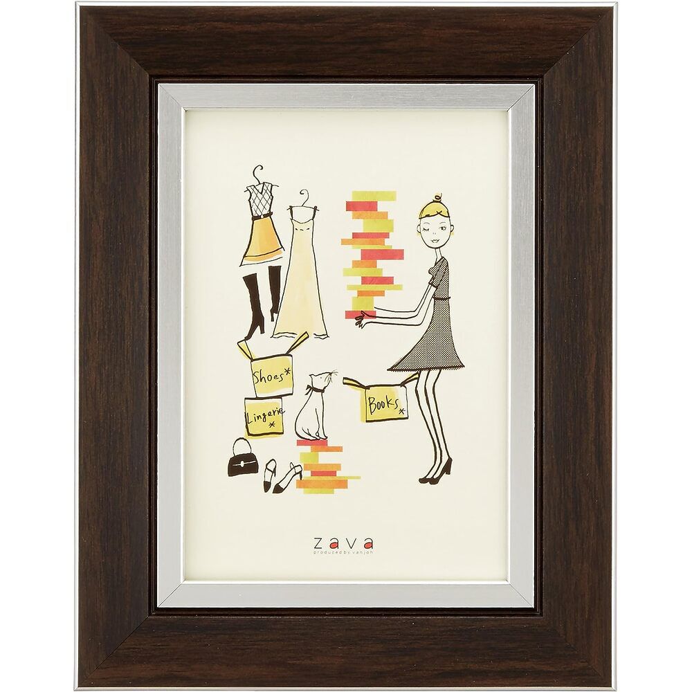 BACKYARD FAMILY「フォトフレーム おしゃれ 通販 l判 Lサイズ 写真立て L判サイズ 壁掛け 壁 タテ型?置き型」|その他|ブラウン3