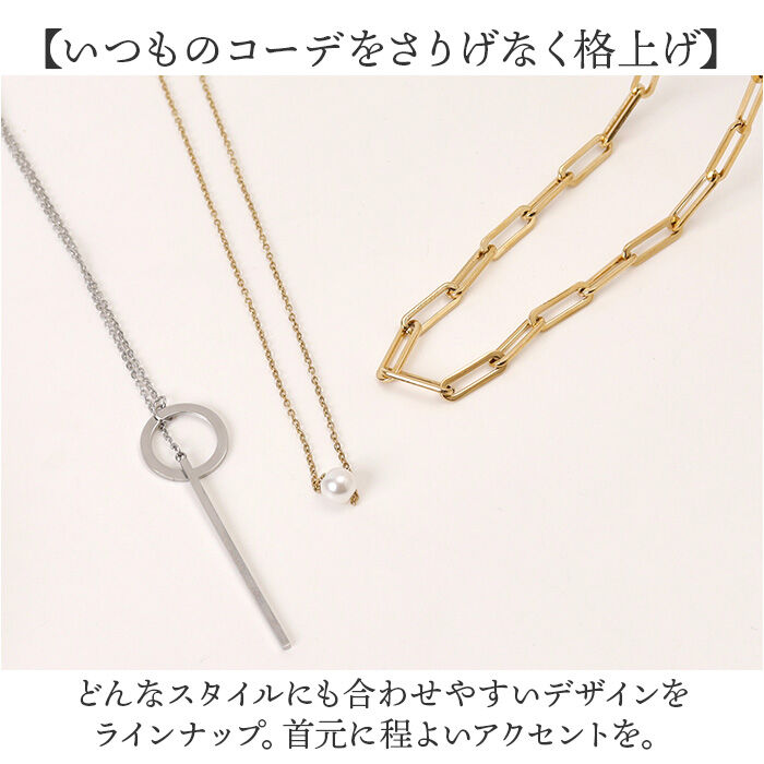 BACKYARD FAMILY「ネックレス ステンレス レディース 通販 サージカルステンレス アクセサリー ジュエリー きれいめ」|その他|