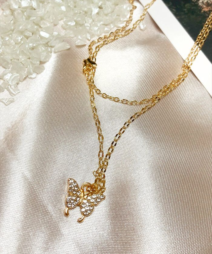 BACKYARD FAMILY「ネックレス レディース シンプル 通販 ペンダント ジュエリー レディースアクセサリー バタフライ」|その他|