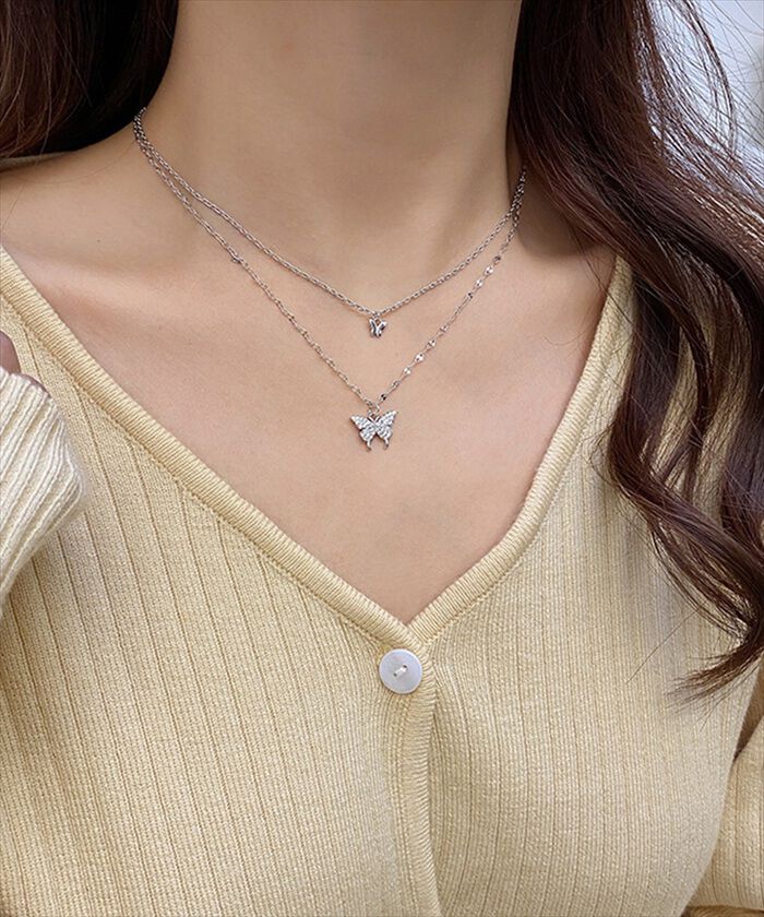 BACKYARD FAMILY「ネックレス レディース シンプル 通販 ペンダント ジュエリー レディースアクセサリー バタフライ」|その他|