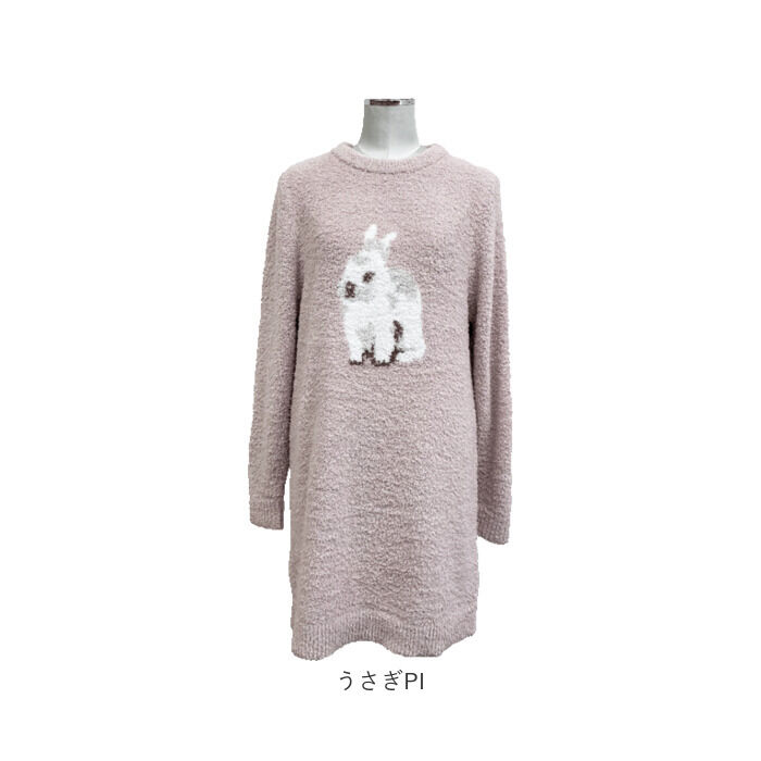 BACKYARD FAMILY「ルームウェア ワンピース 長袖 通販 レディース ルームウエア 部屋着 モール アニマルワンピース」|ワンピース|