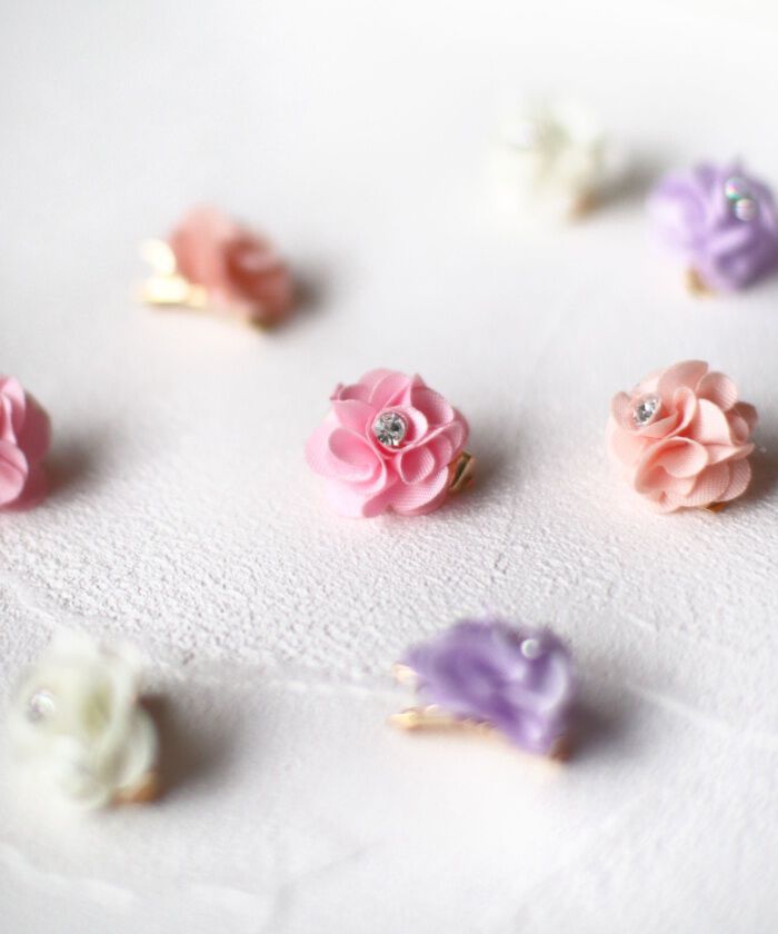 BACKYARD FAMILY「Rora ヘアクリップ キッズ 2個セット 通販 ローズメル お花 フラワー ラインストーン」|その他|