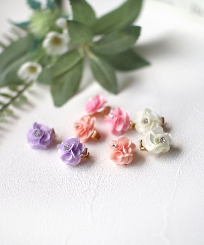 BACKYARD FAMILY「Rora ヘアクリップ キッズ 2個セット 通販 ローズメル お花 フラワー ラインストーン」|その他|