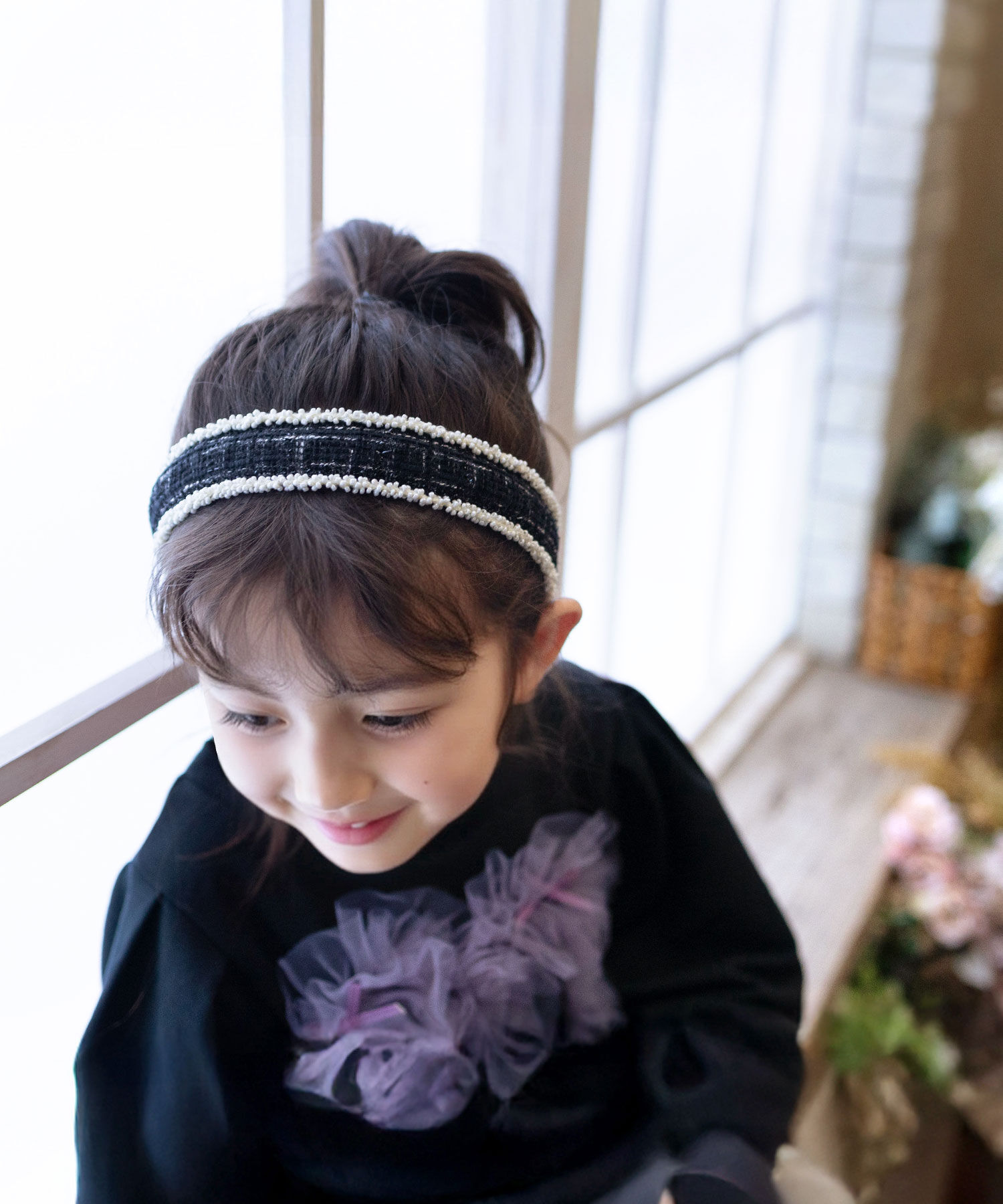 BACKYARD FAMILY「Rora カチューシャ キッズ 通販 モア ツイード 髪飾り 髪留め 髪どめ ヘアアクセサリー」|その他|