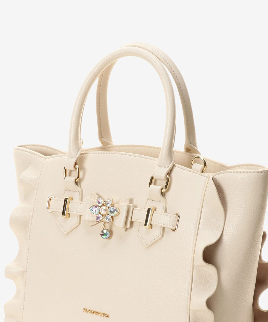 Samantha Vega「ビジューリボンフラッター(小)」|ハンドバッグ|