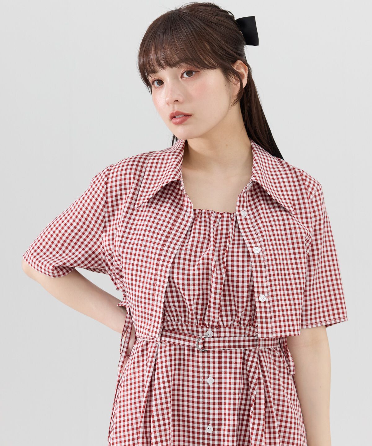 REDYAZEL「半袖シャツ＆キャミワンピースセット」|ワンピース|