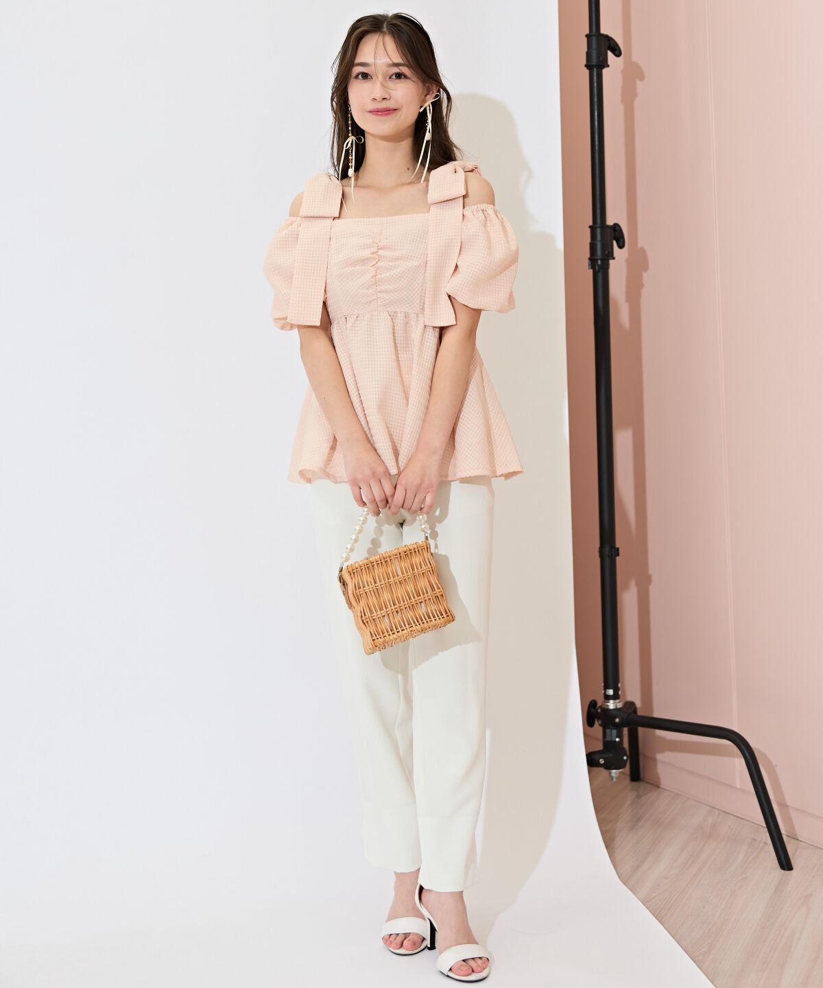 WILLSELECTION「パールデザインテーパードパンツ」|その他|