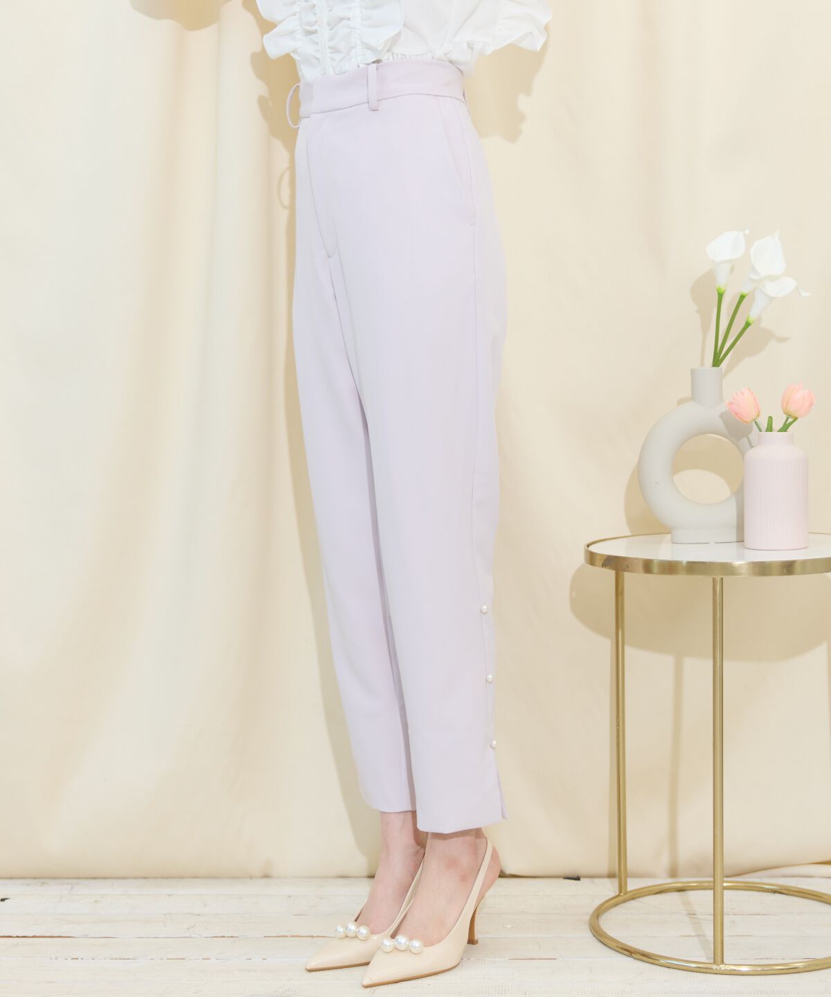 WILLSELECTION「パールデザインテーパードパンツ」|その他|