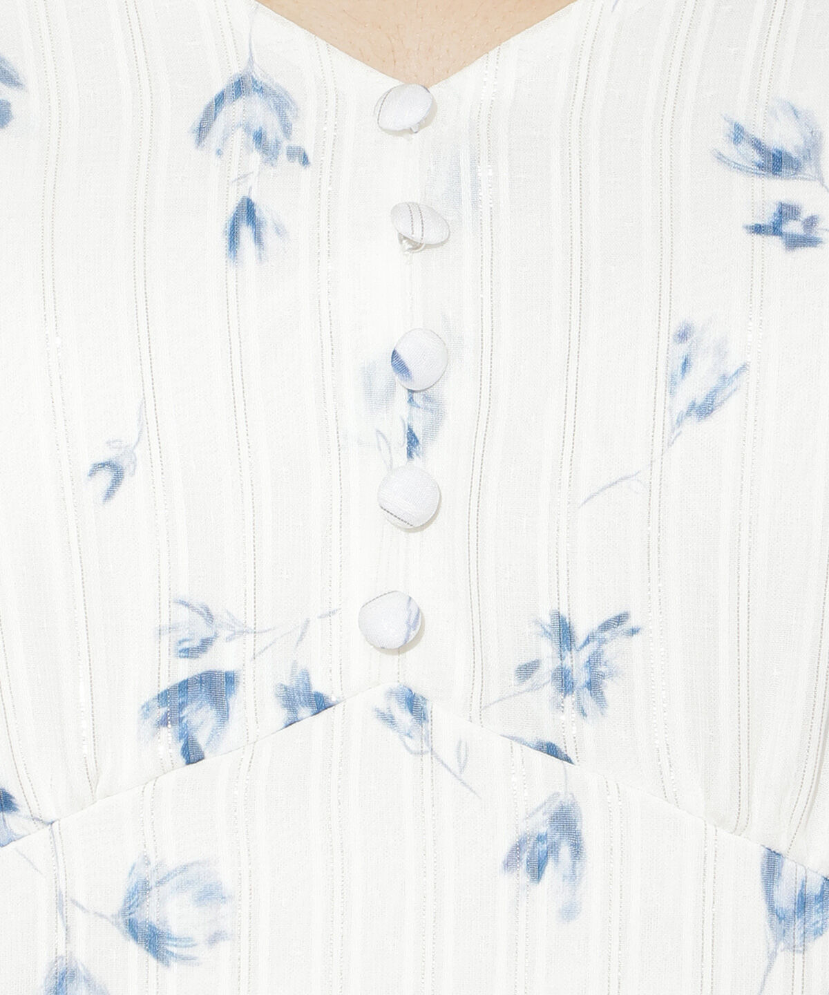 WILLSELECTION「フルールプリントギャザースリーブワンピース」|ワンピース|