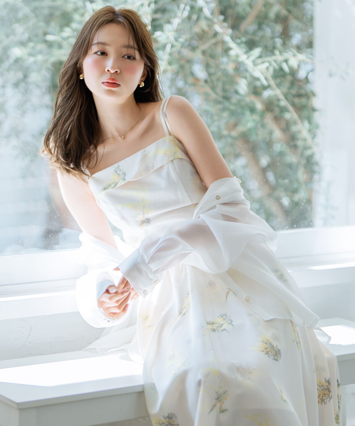 WILLSELECTION「ミモザプリントキャミワンピース」|ワンピース|