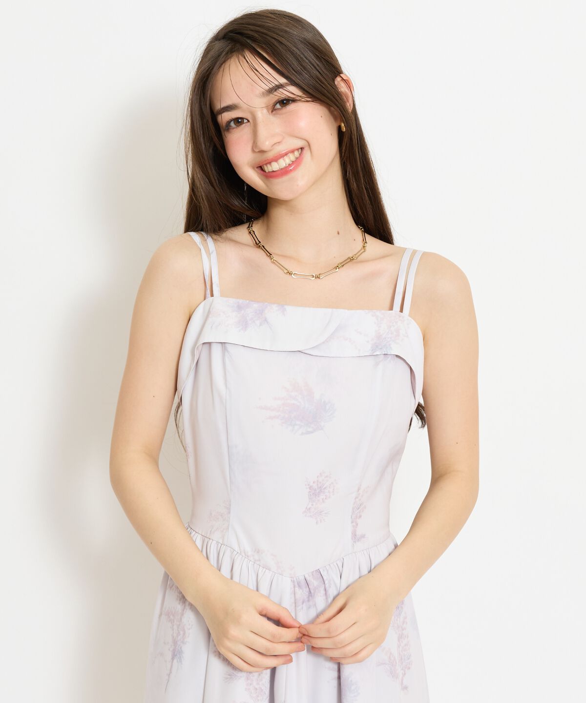 WILLSELECTION「ミモザプリントキャミワンピース」|ワンピース|