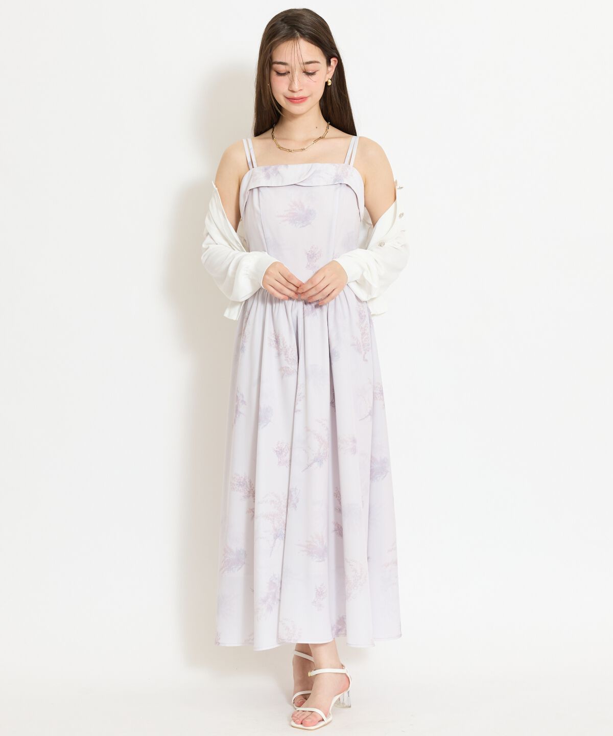 WILLSELECTION「ミモザプリントキャミワンピース」|ワンピース|