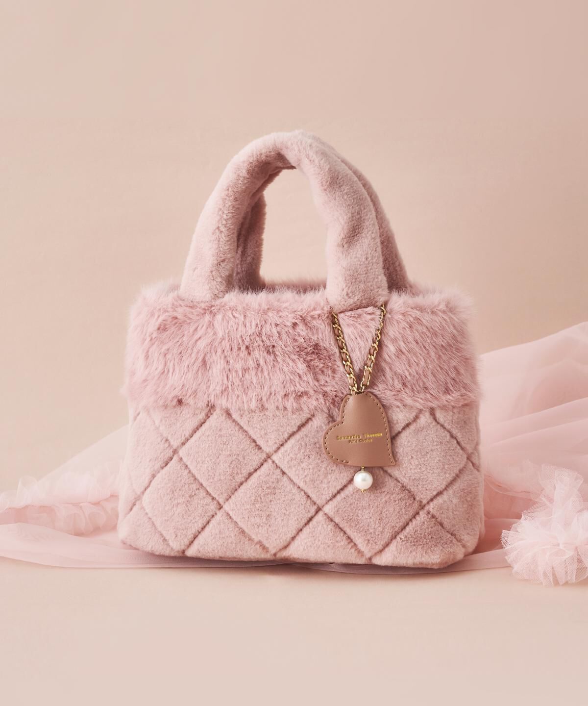 Samantha Thavasa Petit Choice「キルティングファーバッグ」|ショルダー・メッセンジャー|