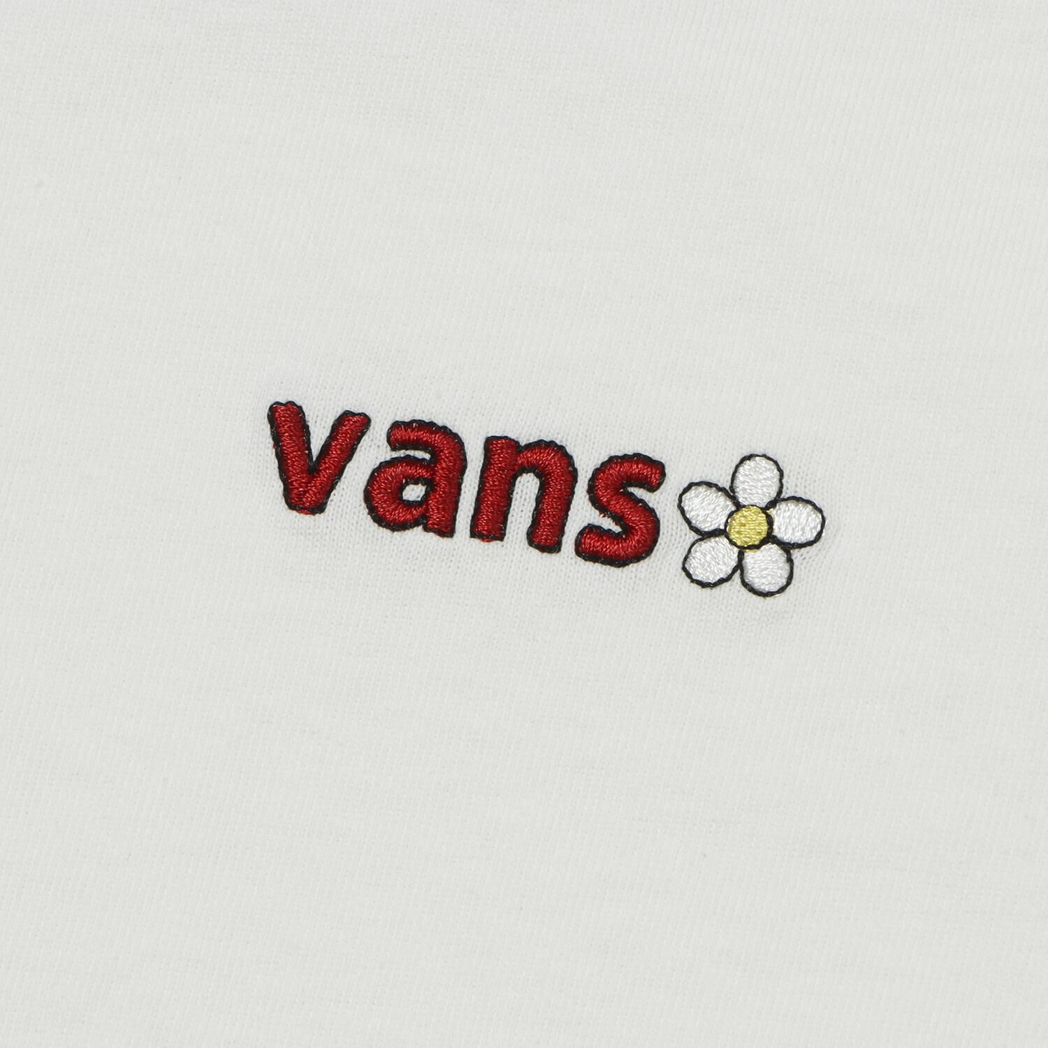 VANS「【VANSｱﾊﾟﾚﾙ(WJ)】W flower logo ringer TEE」|Tシャツ・カットソー|