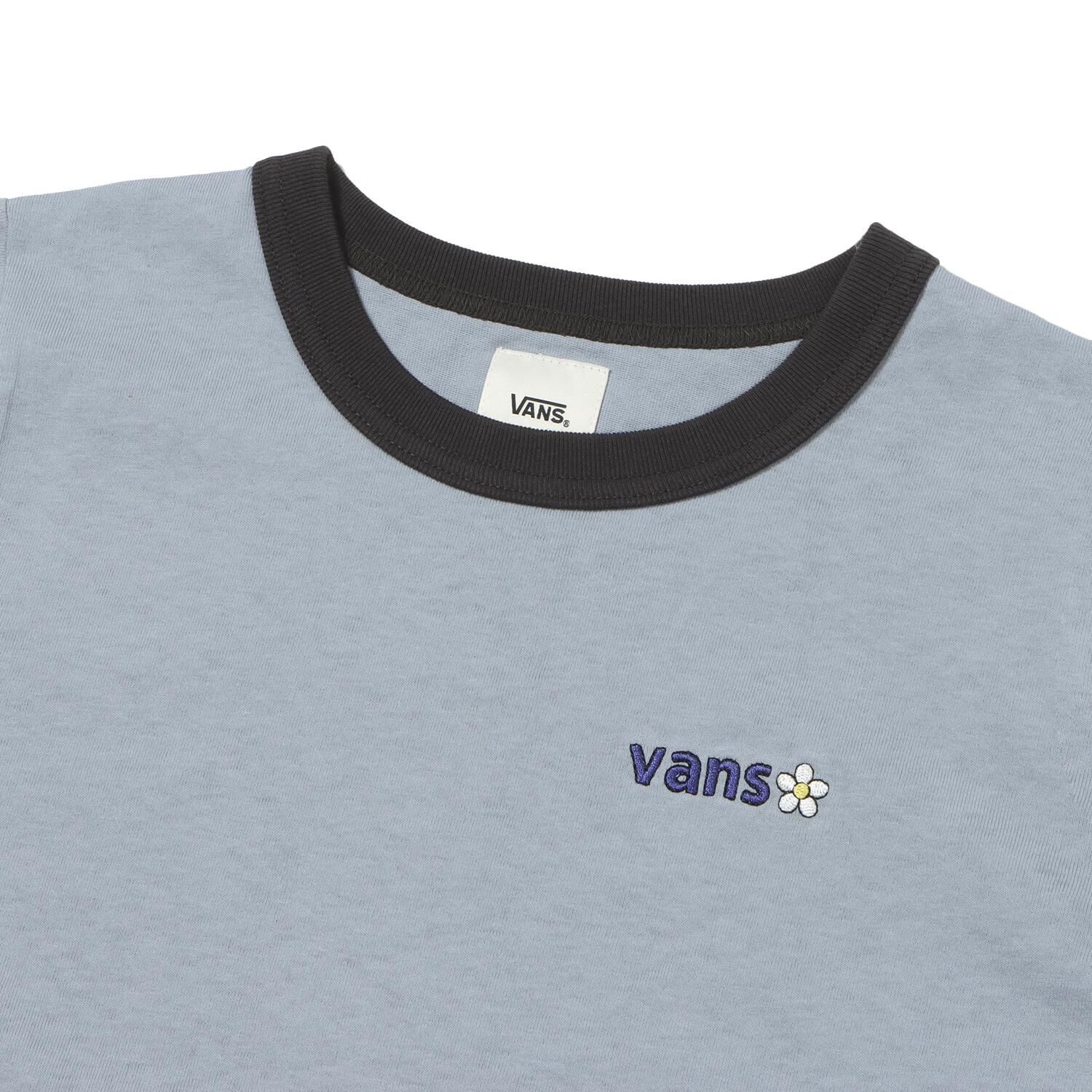 VANS「【VANSｱﾊﾟﾚﾙ(WJ)】W flower logo ringer TEE」|Tシャツ・カットソー|
