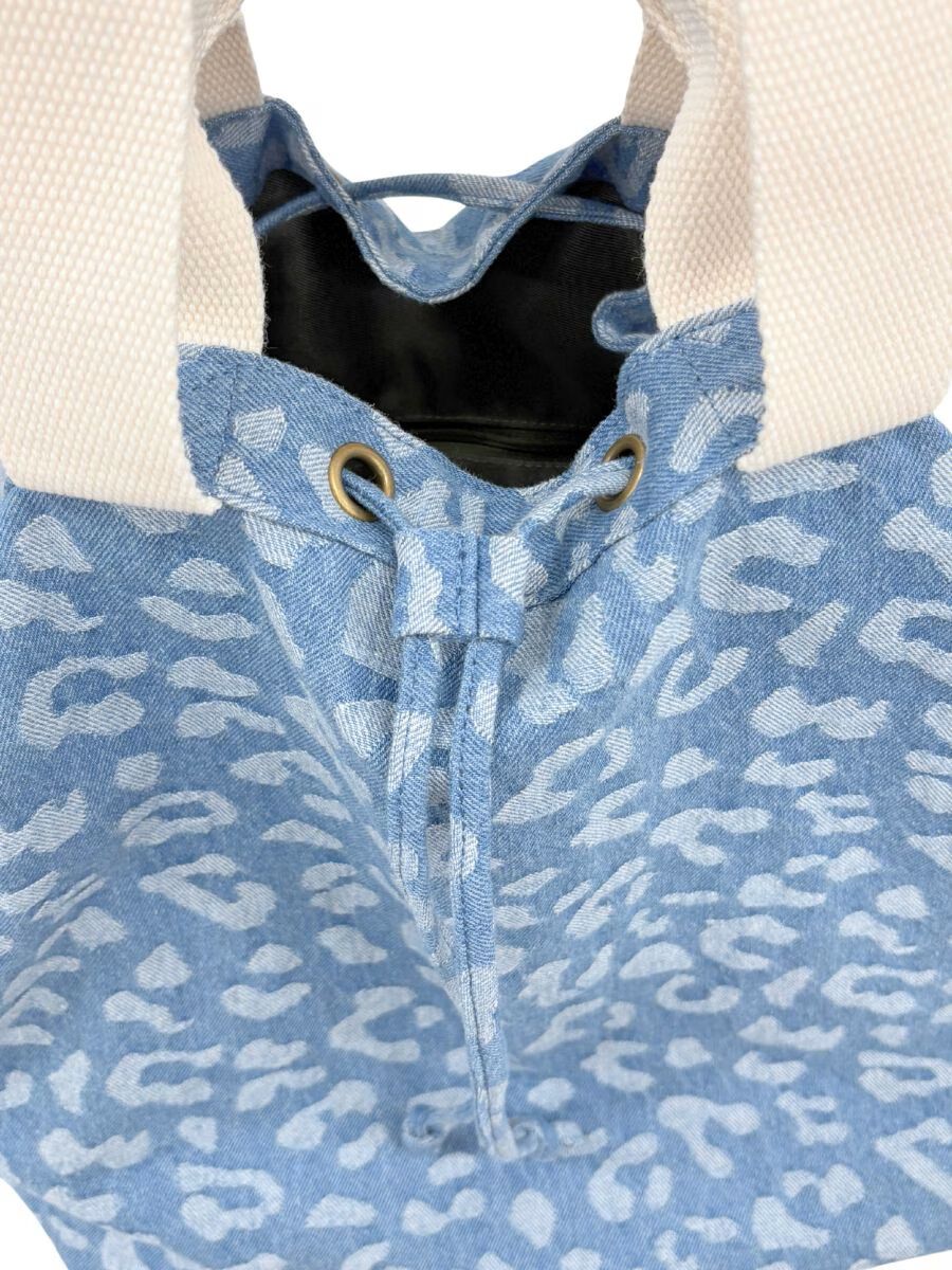 PEAK&PINE「【新作】レオパード柄デニムトートバッグ」|ショルダー・メッセンジャー|