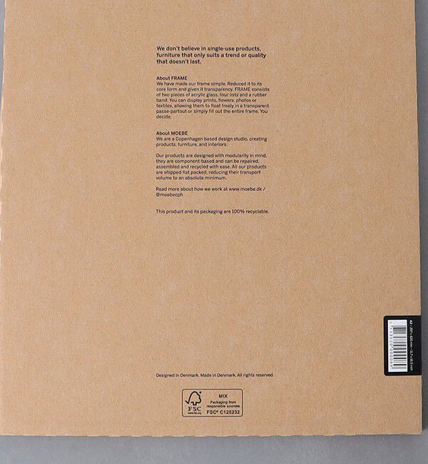 Style for Living「＜MOEBE＞FRAME A3」|その他|