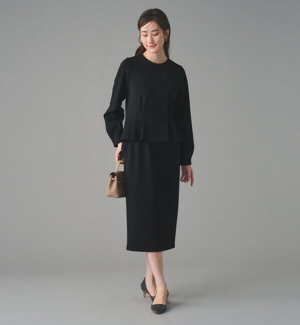 UNITED ARROWS「SPONGY ペプラム ワンピース」|ワンピース|