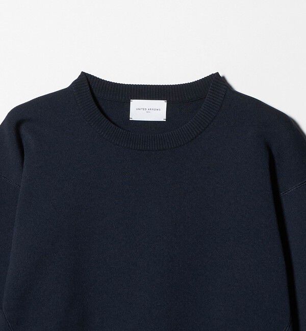 UNITED ARROWS「スウェットライク クルーネックニット ‐ウォッシャブル‐」|ニット・セーター|