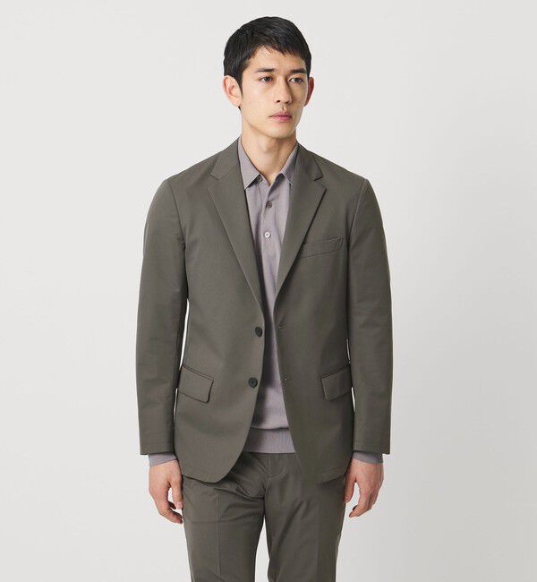 UNITED ARROWS「ダブルクロス シングル 2ボタン テーラードジャケット UA COZY ウォッシャブル ２WAYストレッチ はっ水」|スーツ|