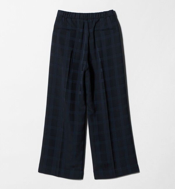 UNITED ARROWS「チェック 2タック ワイドパンツ ‐ウォッシャブル‐」|スラックス|