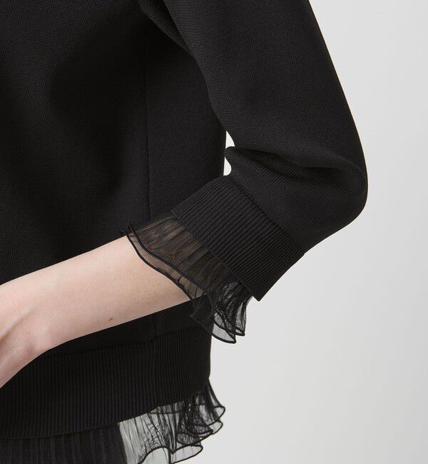 UNITED ARROWS「４WAY チュール フリル カーディガン」|カーディガン|