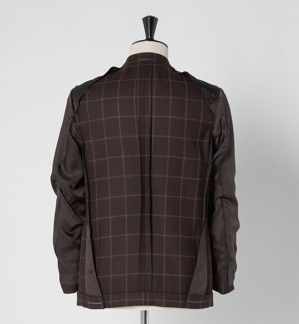 UNITED ARROWS「ブークレ ウィンドウペン シングル 3ボタン テーラードジャケット CーMODEL」|テーラードジャケット|