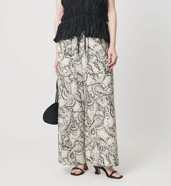 UNITED ARROWS「＜SACRA＞ペイズリー イージーパンツ」|チノ|