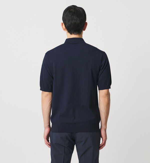 UNITED ARROWS「ショートスリーブ ニットポロシャツ UA COZY ウォッシャブル 抗菌防臭」|ポロシャツ|