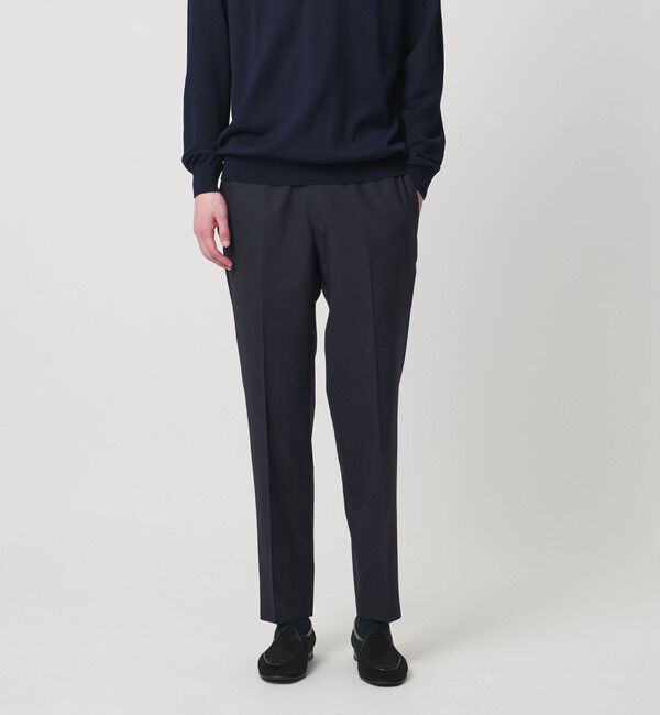 UNITED ARROWS「トロピカル サイドエクステンド ノープリーツ スラックス COMFORT EASY‐MODEL ウォッシャブル タテヨコス」|スラックス|