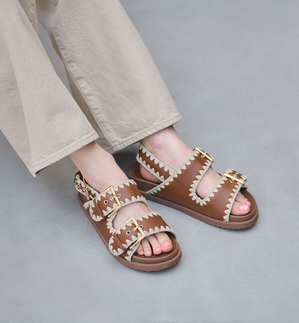 UNITED ARROWS「ナチュラル 2ライン サンダル」|サンダル|