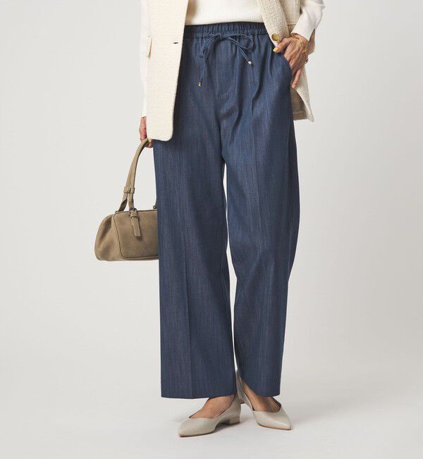 UNITED ARROWS green label relaxing「［size SHORT/TALLあり］ニーハイフレアパンツ デニム 2 ストレッチ」|デニム|