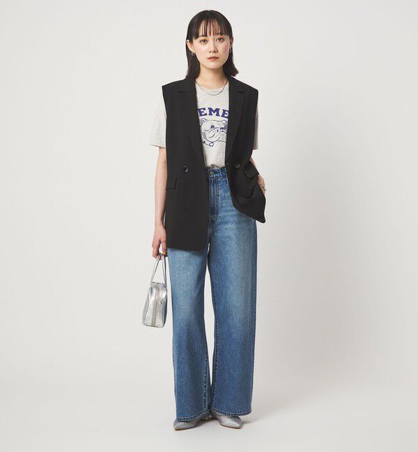 UNITED ARROWS green label relaxing「ラスティック ツイル ジレ マシンウォッシャブル ストレッチ UVカット 吸水速乾」|ベスト・ジレ|