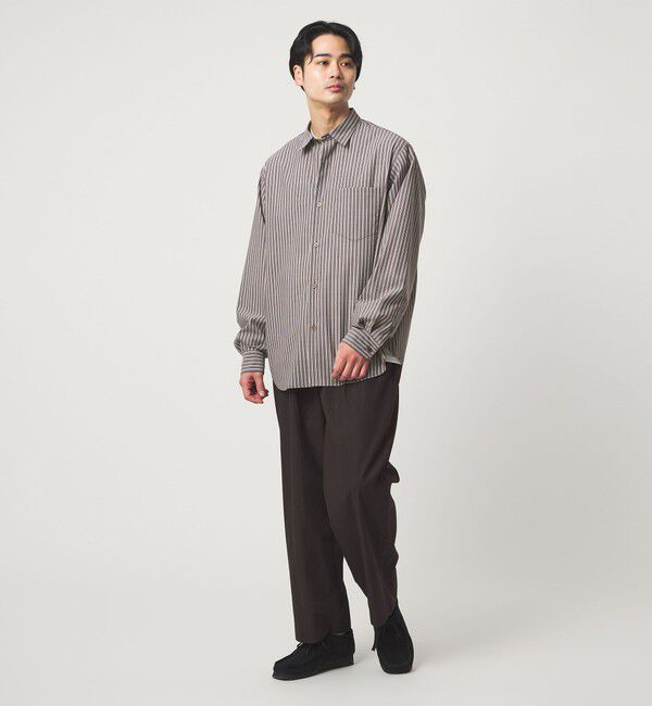 UNITED ARROWS green label relaxing「ウォッシャブル トロ パターン ジャストルーズ シャツ -ストレッチ-」|シャツ・ブラウス|
