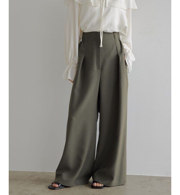 EMMEL REFINES「＜EMMEL REFINES＞EM ジプシーサップ ワイドパンツ」|チノ|OLIVE