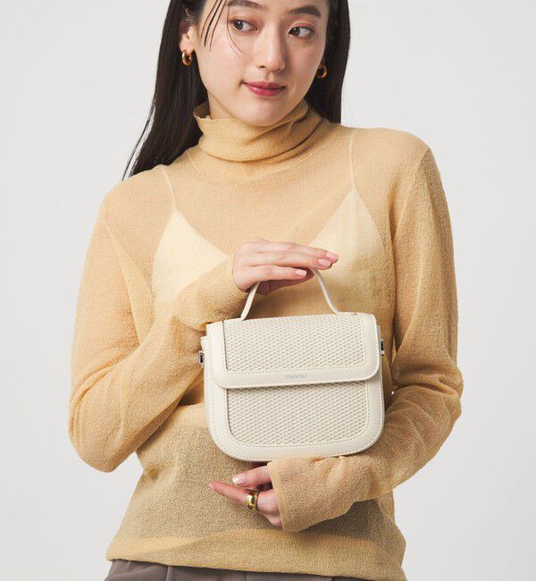 UNITED ARROWS green label relaxing「【別注】＜SINBONO＞メッシュフラップ ミニバッグ」|ショルダー・メッセンジャー|