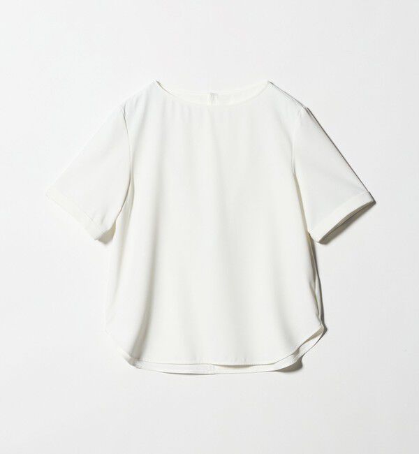 UNITED ARROWS green label relaxing「クルーネック ショートスリーブ ブラウス マシンウォッシャブル UVカット」|シャツ・ブラウス|