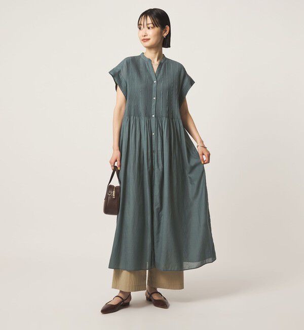 UNITED ARROWS green label relaxing「マイクロ ピンタック ワンピース」|ワンピース|