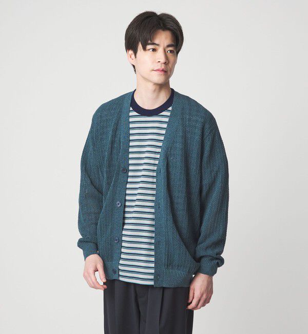 UNITED ARROWS green label relaxing「ミックス メランジ メッシュ カーディガン」|カーディガン|