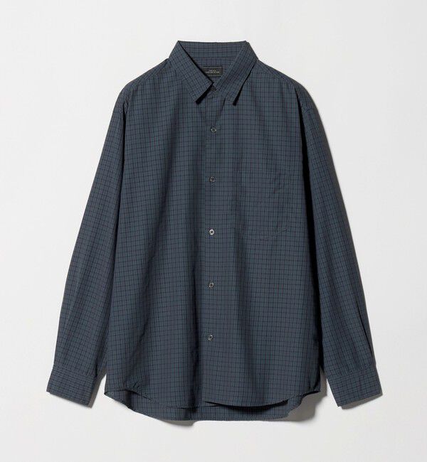 UNITED ARROWS green label relaxing「ナイロン コットン チェック ジャストルーズ 長袖 シャツ」|シャツ・ブラウス|