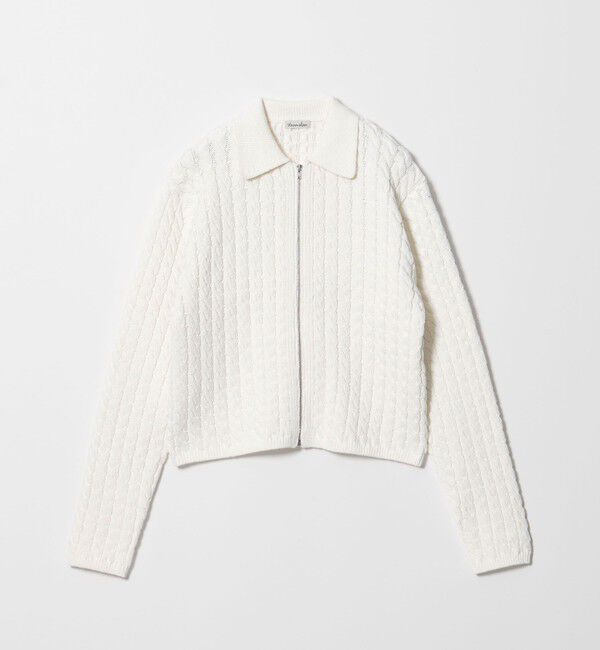 STEVEN ALAN「＜Steven Alan＞コットン ケーブル ジップ カーディガン」|カーディガン|
